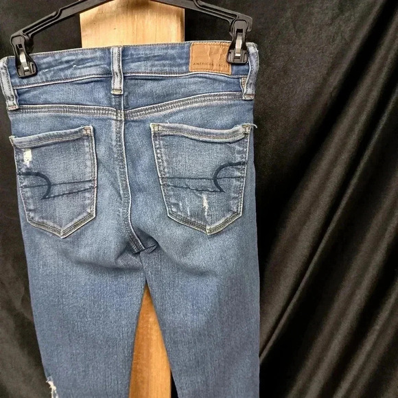 American Eagle Size double zero short blue jeans - Picture 5 of 8